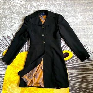 Tristan & Iseut vintage coat, black, excellent condition,size 1.